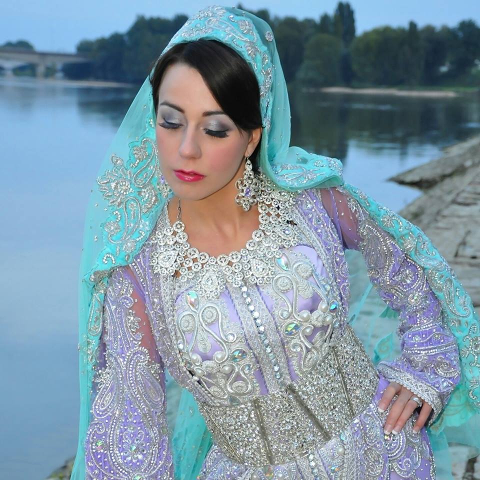 caftan pour mariage en magnifique couture